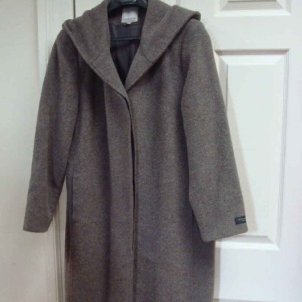 Anne Klien 10 Large wool mohair overcoat oversized long